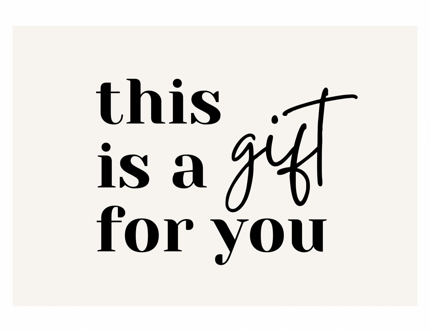 One of a Kind Card Gift Card